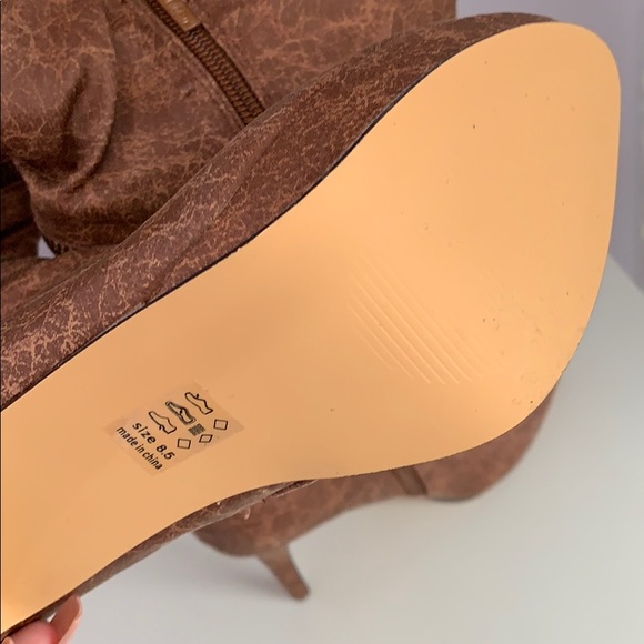 Michael Antonio Brown Over the Knee Heel Boots - Picture 7 of 7